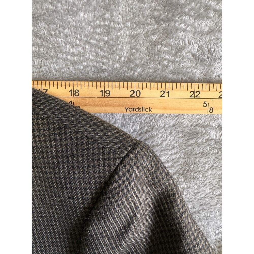 Brooks Brothers 346 Blazer Mens 44 Short Plaid Wool Sport Coat Classic Jacket - Picture 9 of 9